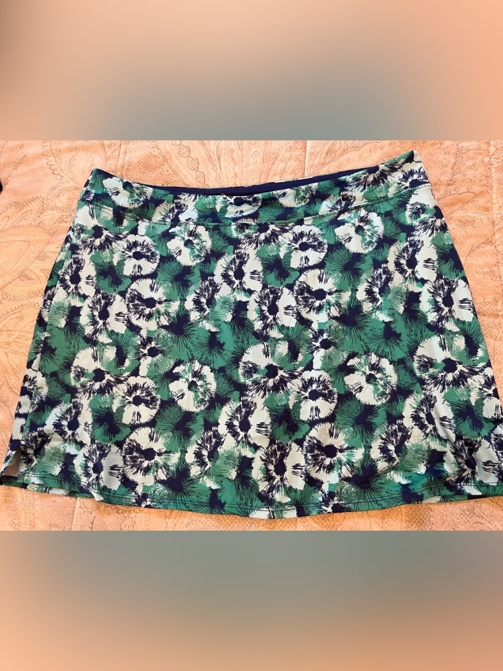 Tranquility by Colorado Clothing Green, Navy & White Floral skort
